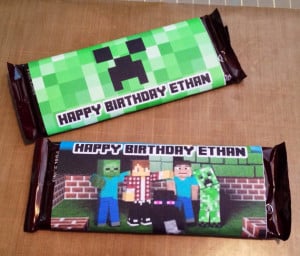 minecraft candy wrappers