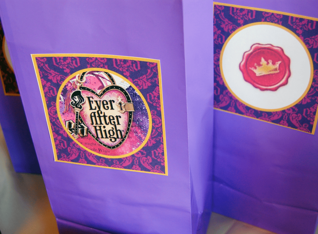 Ever After High party Favor bags