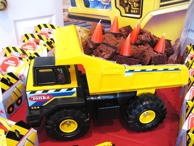 Construction truck as container for food pic courtesy of Janet via Flickr