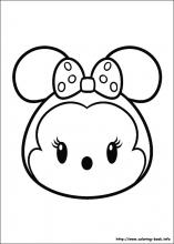 Tsum Tsum party games coloring pages 