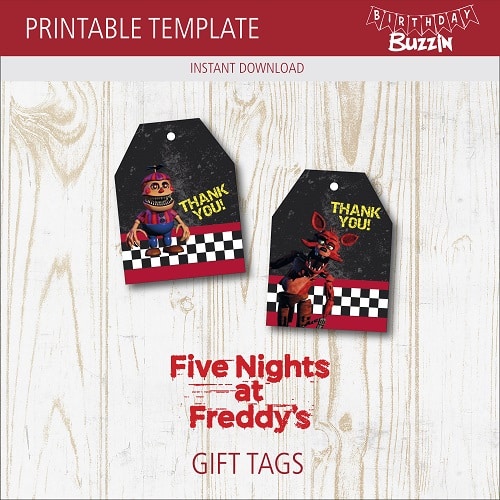 FREE PRINTABLE) - Five Night at Freddy's Party Kits Template  Five nights  at freddy's, Party kits, Printable birthday invitations