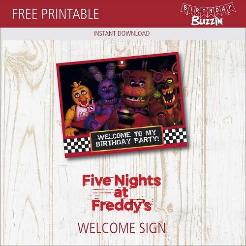 FREE Printable Five Nights at Freddy's Posters