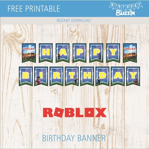 Roblox Birthday Party Printables Archives Birthday Buzzin - roblox ideas for birthday party
