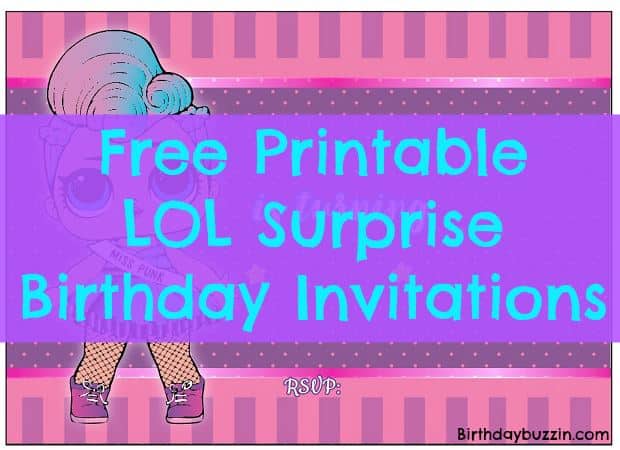 Editable Lol Birthday Invitations Templates Free