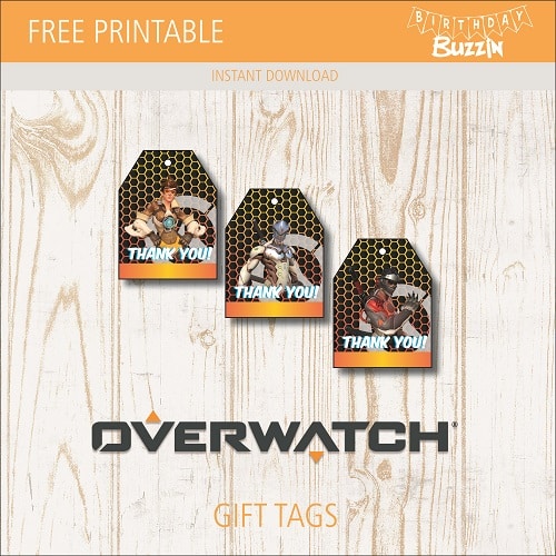 Free Printable Overwatch Gift Tags