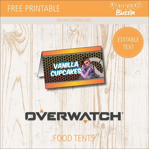 Free printable Overwatch Food tents