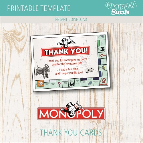 monopoly card template