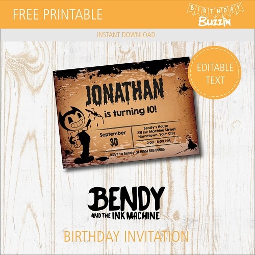 Bendy And The Ink Machine Party Ideas