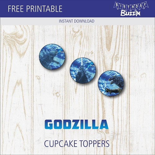 Godzilla Cupcake Toppers