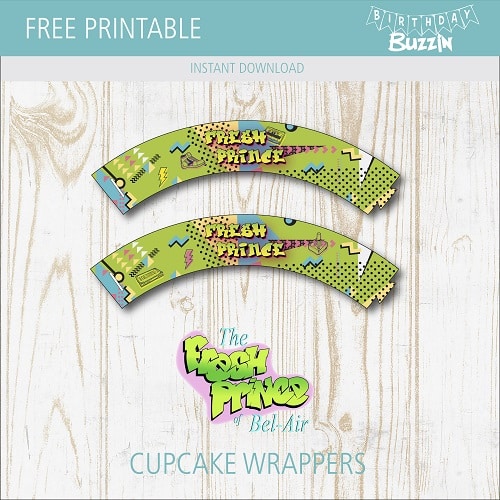 Free Printable Fresh Prince of Bel-Air Cupcake Wrappers