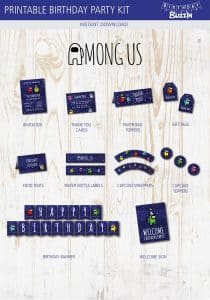 Among Us Birthday Party Printable Kit