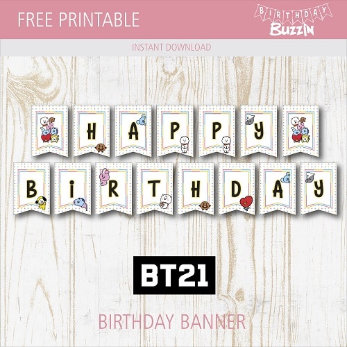 6 FREE BTS Invitations Templates for Birthdays