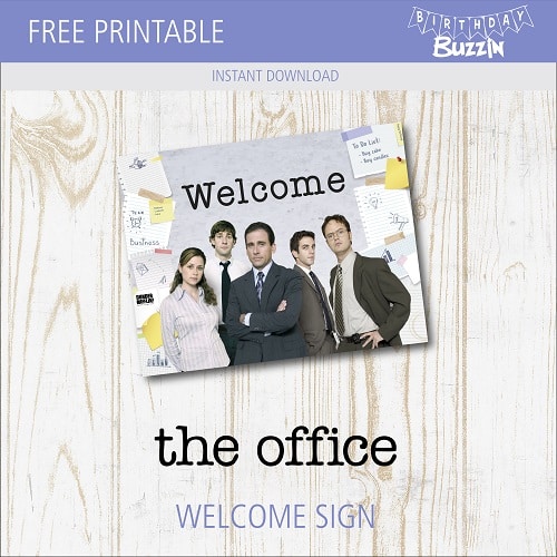 Free Printable The Office Welcome Sign