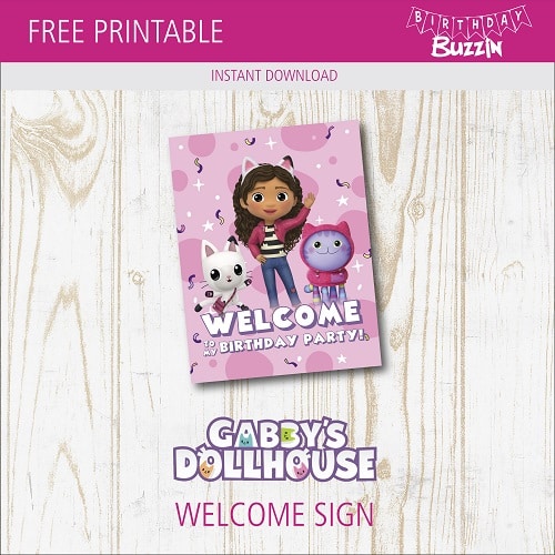 Gabby's Dollhouse Birthday Party Printable Kit