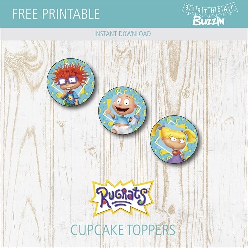 Free Printable Rugrats Cupcake Toppers