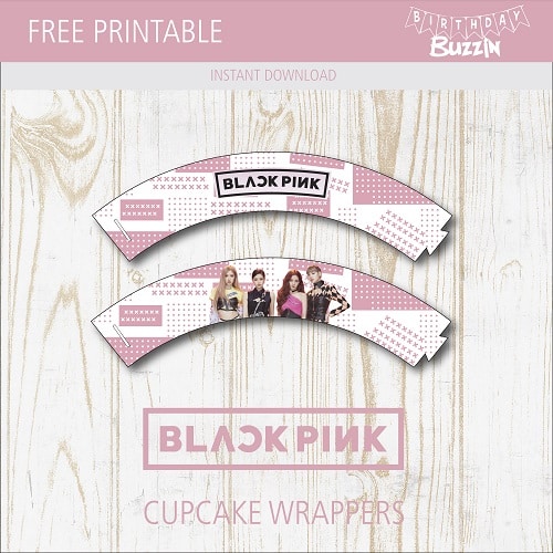 Free Printable Blackpink Cupcake Wrappers