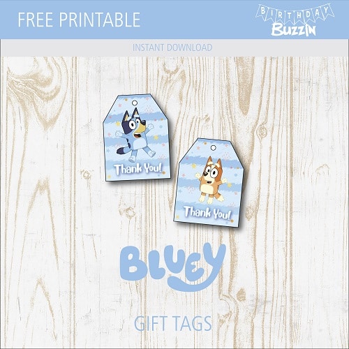 Free Printable Bluey Favor Tags Birthday Buzzin