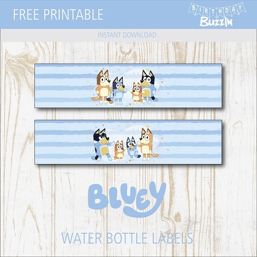 Fishing Party Water Bottle Labels  Printable Birthday Decoration Template