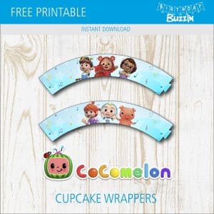 Free Printable Cocomelon Cupcake Wrappers | Birthday Buzzin
