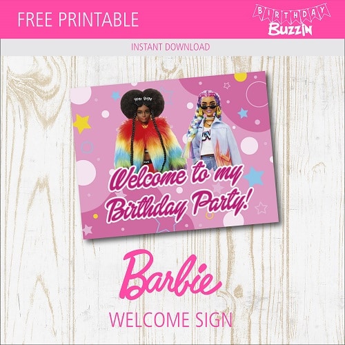 Black Barbie Birthday party printables Archives Birthday Buzzin