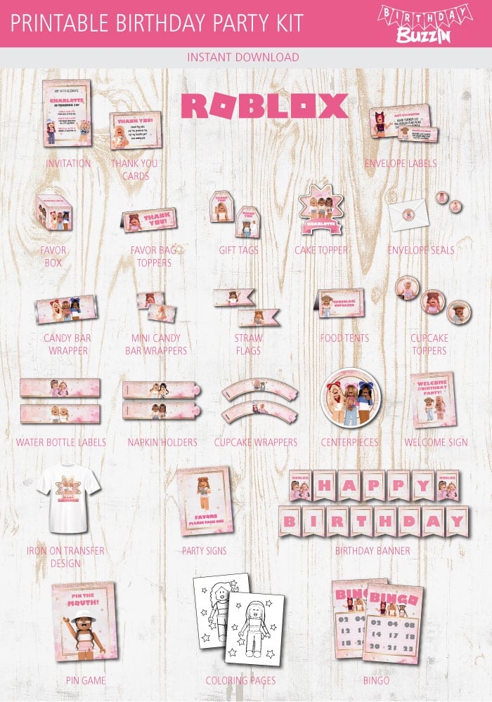 Roblox Girl Cake Sweet Clipart Paper Digital, Instant Download